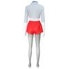 1 Set Costume Cosplay Eleven Femei Top Eșarfă Pantaloni Scurți Set Colanți Costume Cosplay Halloween pentru Fete Petreceri cu Costume Întâlniri ale Fanilor Ședințe Foto