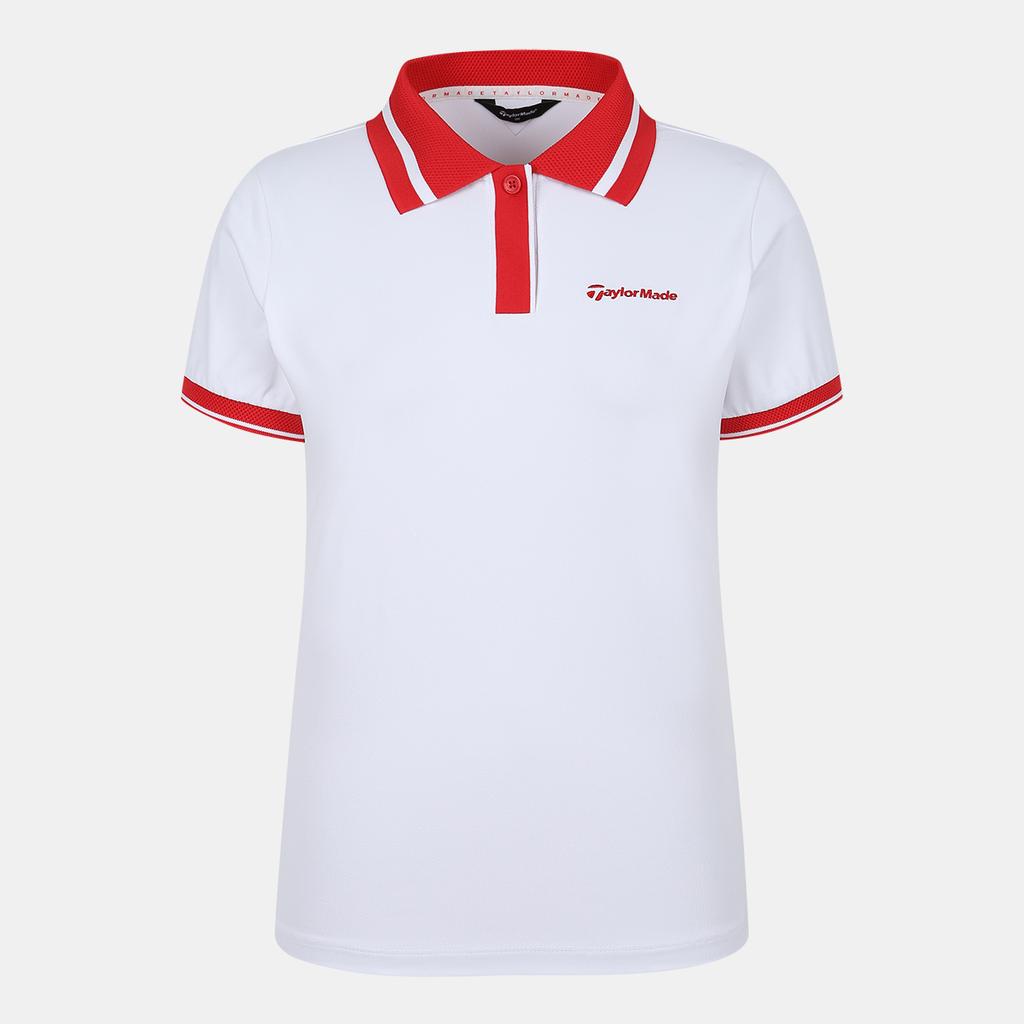 TAYLORMADE APPAREL Women'S Color Block Ribbed Collar Short Sleeve T-Shirt T8031Tn6241-100