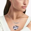 Amethyst  Lace Agate Gemstone Mother's Day Silver Jewelry Necklace 20 In