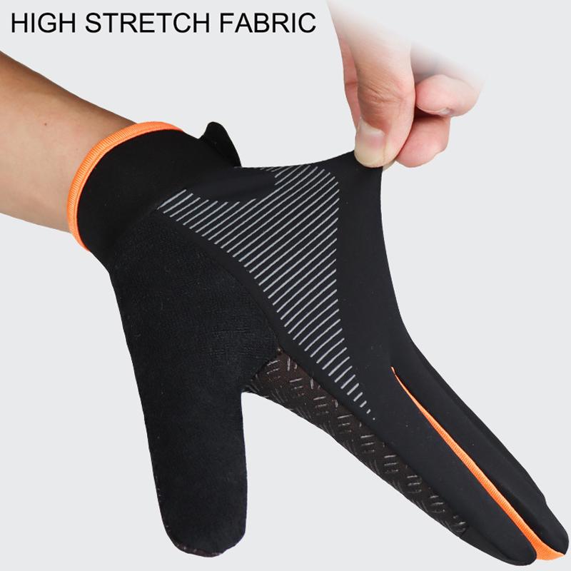 Fahrrad-Sporthandschuhe, Vollfinger-Handschuhe, rutschfeste Handy-Bildschirmhandschuhe, dünne Eisseide, hochelastische Handschuhe für Männer und Frauen