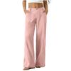 IHUASU Women's Fashion Casual Solid Color Print Pants & Capris