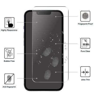 For iPhone 15 Plus Tempered Glass Screen Protector HD Anti-scratch Film+Camera Lens Protector