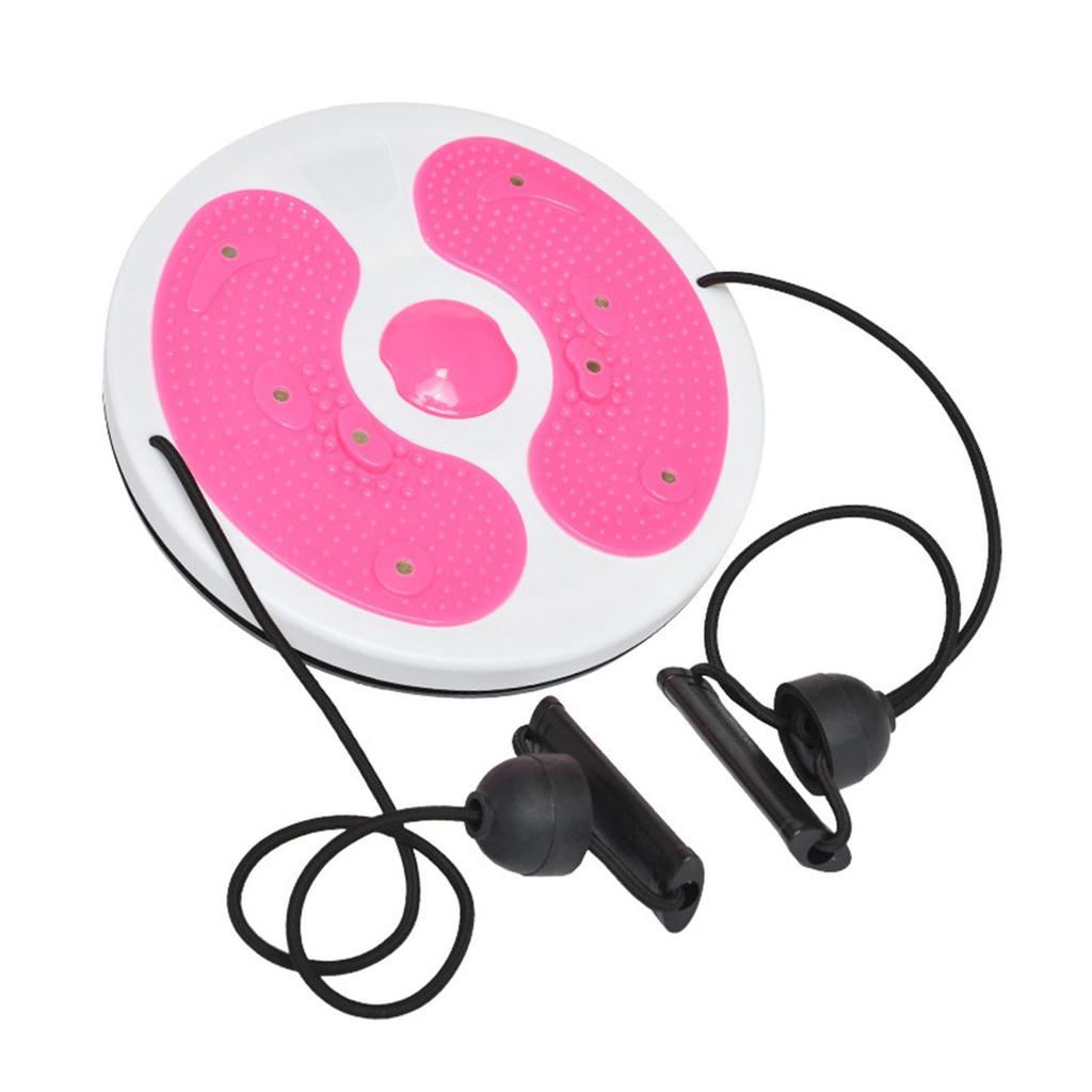 Twist Exercise Board Ergonomic Abdominal Workout Device for Thighs Arms Hips Pink
