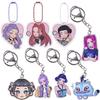 Acrylic Kpop Demon Hunters Keychain Rumi Mira Zoey Jinu Baby Saja Celine Bobby Cartoon Anime Characters Gift Pendant Decoration