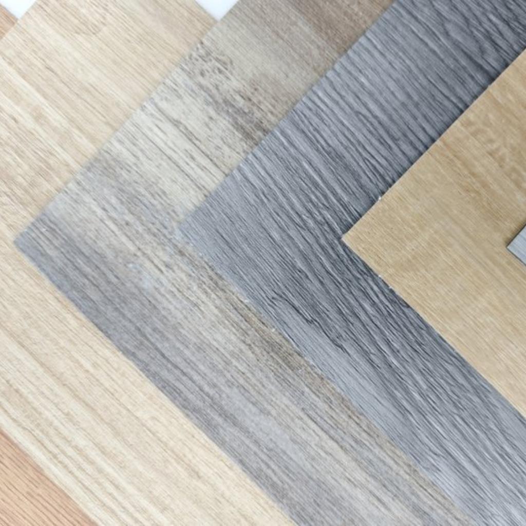 10pcs 51x15cm Self-Adhesive Wood Grain Floor Wallpaper Waterproof Wall Sticker Bedroom Living Room Toilet Kitchen Home Decor