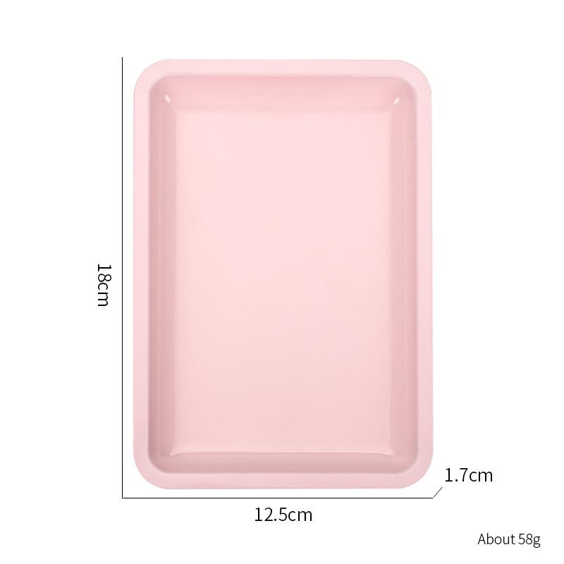 Heart-Shaped Stainless Steel Jewelry and Nail Art Storage Tray