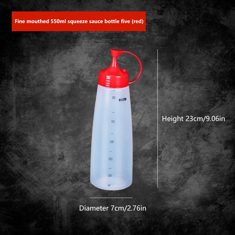 600/800/1000ML Square Squeeze Sauce Bottles Condiment Dispenser Large Mouth Dustproof Kitchen Seasoning Salad Olive Oil Bottle