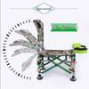 Chaise de pêche extérieure multifonctionnelle réglable: Portable, conception pliable à 180°