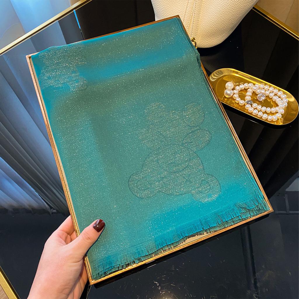 Lente en Zomer Tencel Katoen Gouden Zijde Zijden Sjaal Hoge Mode Buitenlandse Stijl Strand Sjaal Sjaal Pentagram Sjaal Vrouwen