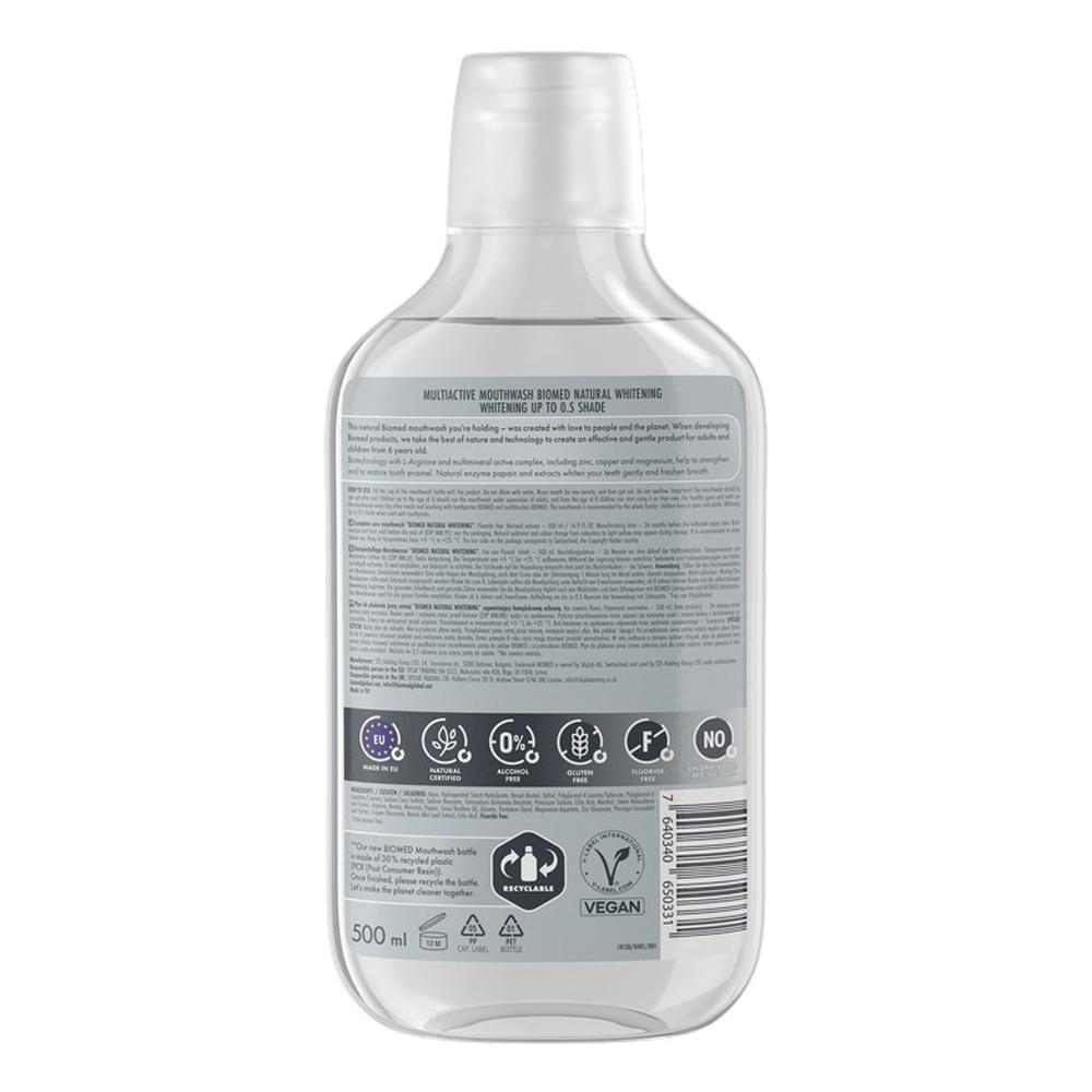 Płyn Do Płukania Ust Biomed Natural Whitening Naturalne Wybielanie 500 Ml