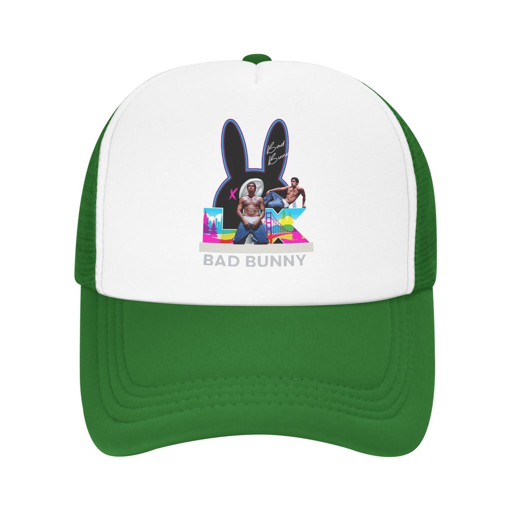 Summer Mesh Sun Hats Summer Baseball Cap Vintage Hip Hop Hats Bads Bunnys Unisex Men Print Kpop Rock Dropshipping Baseball Cap