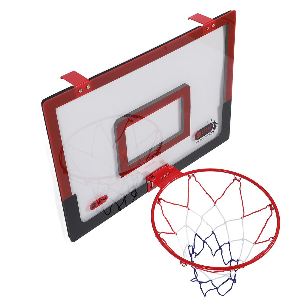 Indoor Basketball Hoop Set for Kids with Complete Accessories Foldable Hanging Spring Frame Wall
