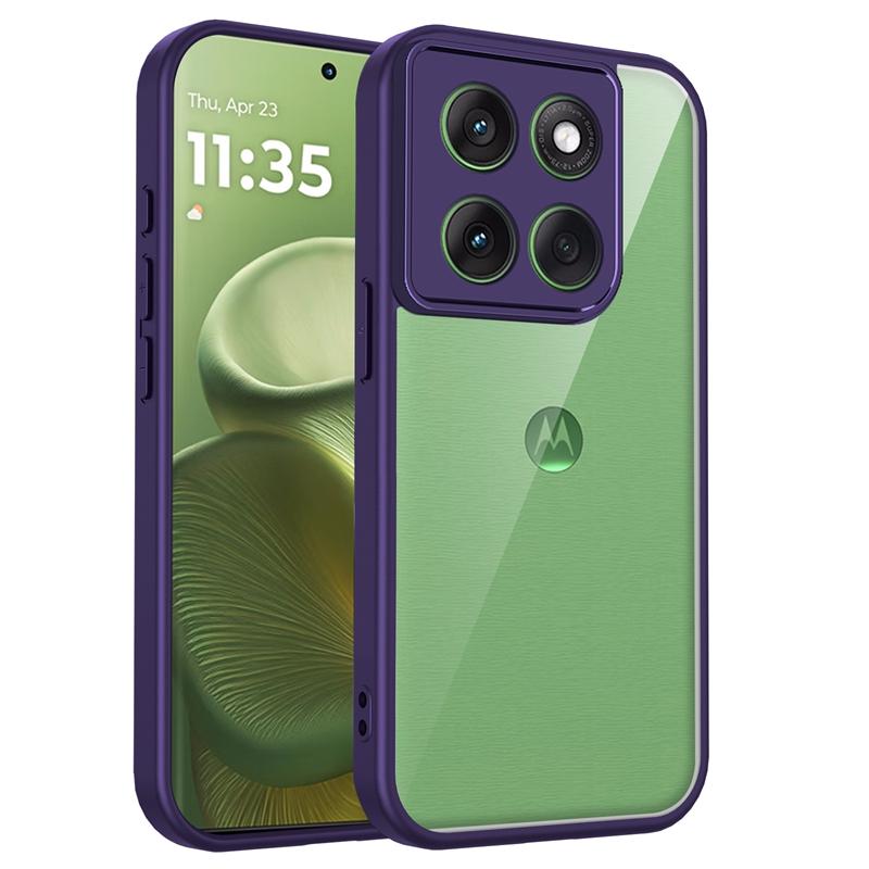 Transparent Silicone Case For Motorola Moto G86 G56 G96 G85 G75 G55 G35 G15 Power G05 PC Back TPU Bumper Shockproof Phone Cover