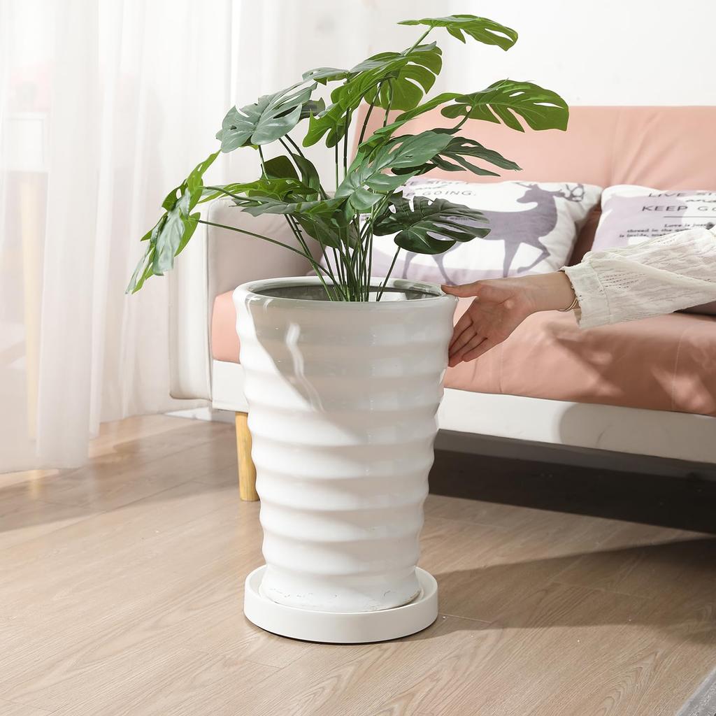 ETRAVEL Flower Pot Stand with Casters can be Flower Planter Pot Gardening Pot Holder Easy to For Air Round Diameter Casters, hidden, Stand, Stand,
