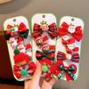 2025 Children's Christmas Hair Clips Set: Santa, Tree & Reindeer (5-Piece)