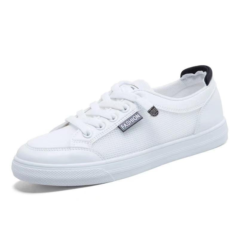 Shoes Women's 2025 New Spring and Summer Student Flat-bottomed Versatile Popular Board Shoes Spring and Summer Ins Trendy Shoes Sports Little White