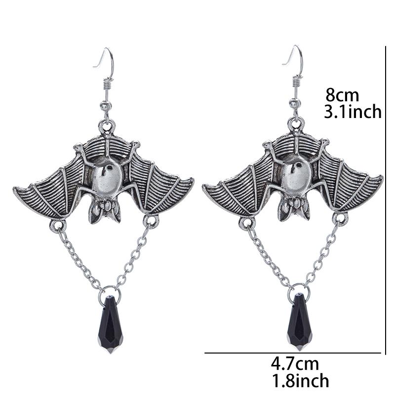 Gothic Vampire Bat Earrings for Women Men Night Bat Ghost Festival Punk Rock Hip Hop Earring Party Gift Jewelry