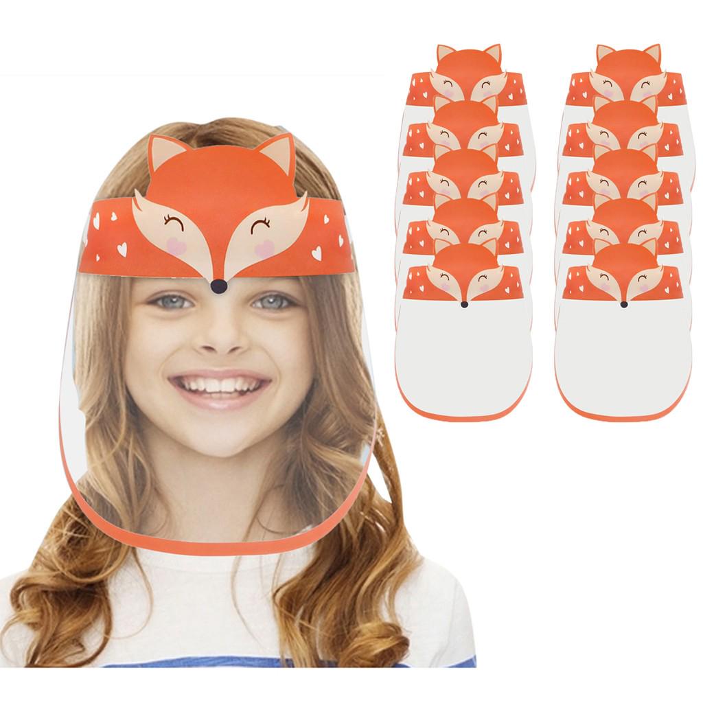 

10 шт. Уличная детская маска для лица с мультяшным рисунком для мальчика и девочки с резинкой