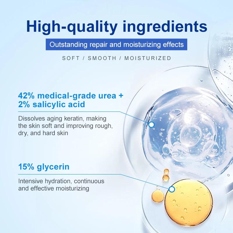 Joypretty مقشر القدم كريم مزيل الجلد الميت كعب الكراك إصلاح كريم علاج ترطيب اليد قدم العناية بالبشرة قناع القدمين