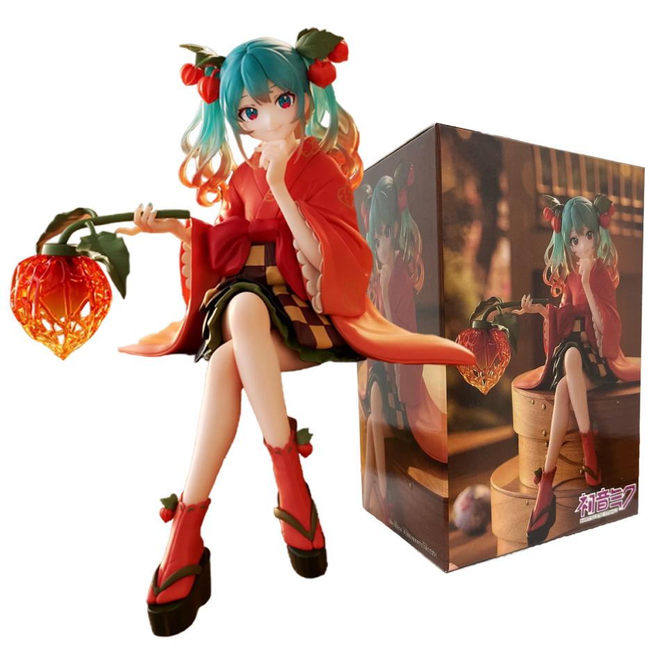 17 Styles Hatsune Miku Handmade Cherry Hatsune Miku Devil Hatsune Miku Handmade PVC Model Desktop Decoration Animation Toy Gift