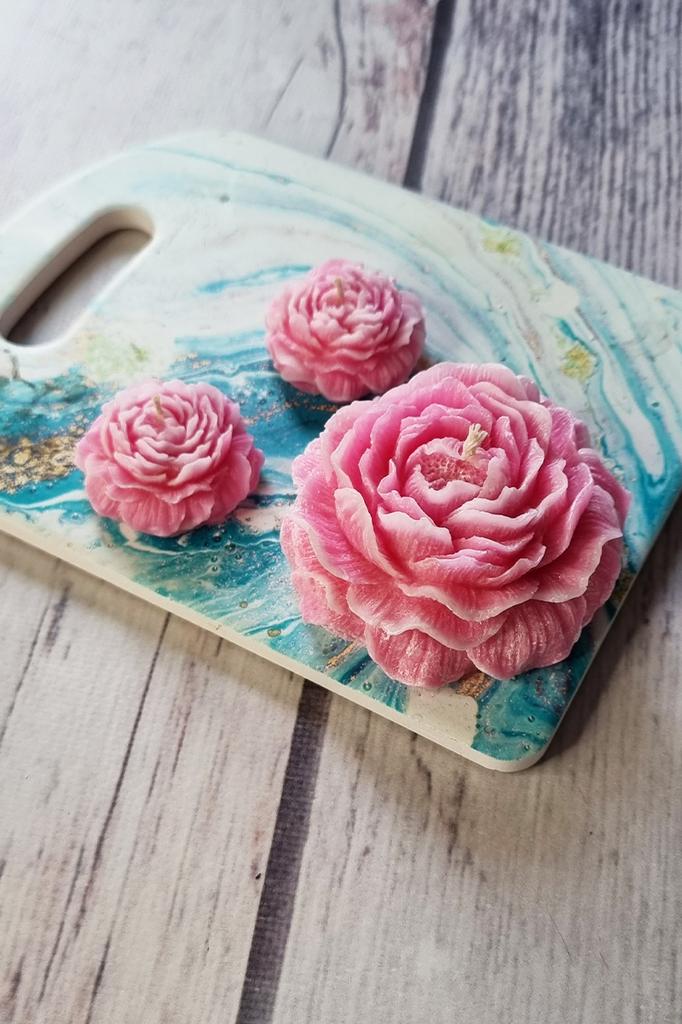 Handmade Candle Set, Gift Candle Set NWN-123 NeedleWoman   Red Guelder Rose (76681015)