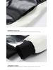 American Style PU Leather Men's Retro Motorcycle Jacket - Stand Collar, Color Block, Spring/Autumn Coat