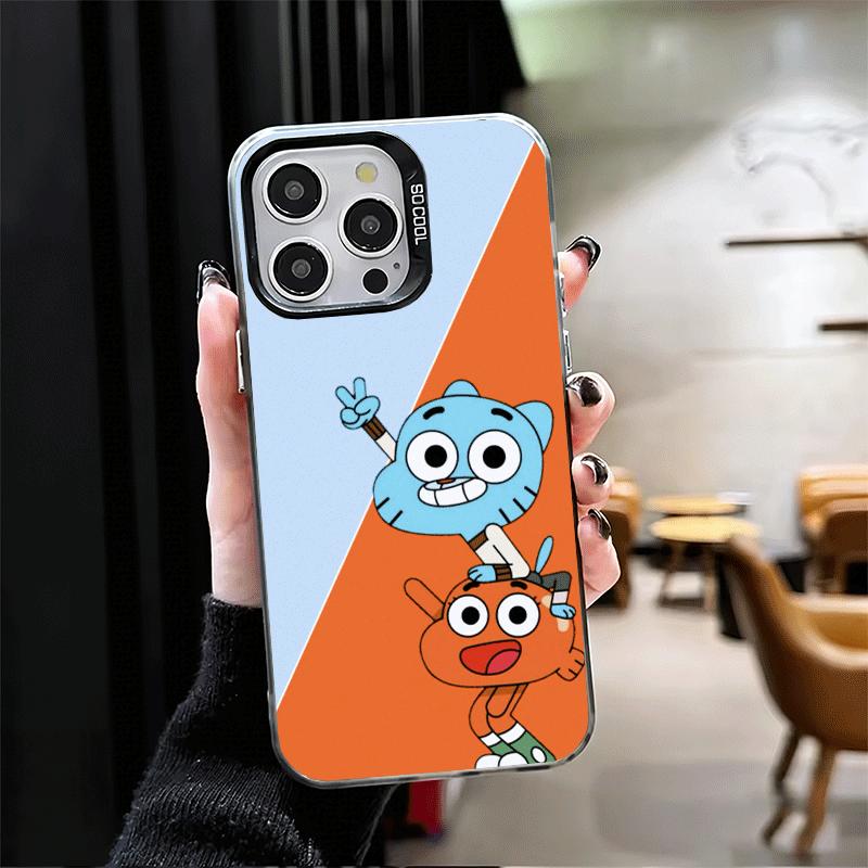 A-Amazing World G-Gumball Soft Phone Case for iPhone 15 16 17 Pro Max 17Air 16E 14 Plus 13 12 Mini Shockproof Cover Back Shell