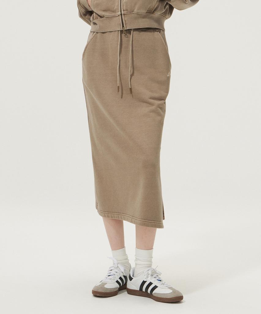 LEE Women'S Sweat Long Skirt Pigment Brown
