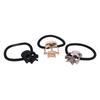 1Pcs Vintage Punk Girl Metal Skull Elastic Hair Rope Women Hairband