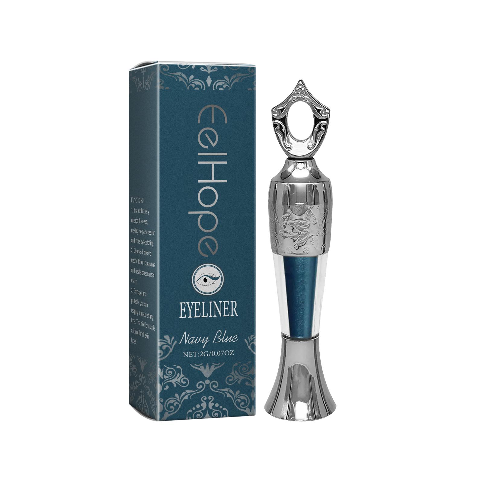 Silky Smooth Color Eyeliner Pencil - Long-Lasting, Highly Pigmented & Moisturizing for Natural Eye Makeup deep blue