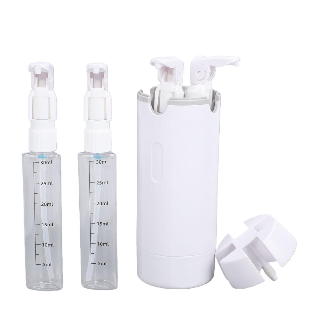 4 in 1 Travel Dispenser Refillable Portable Travel Cosmetic Pump Container for Shampoo Lotion Conditioner Cream