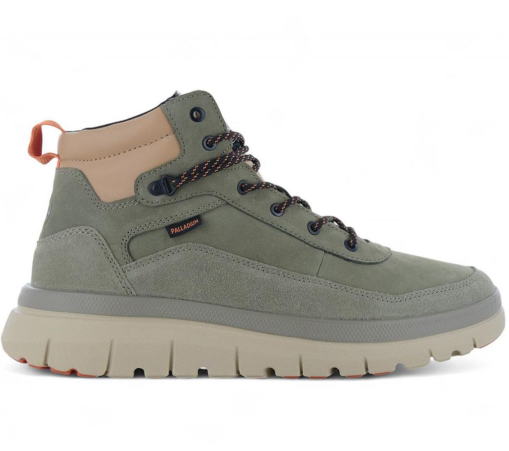Palladium Pallaflex Cuff M - Men's Sneaker-Boot Boots Shoes Leather Green 09509-399-M ORIGINAL
