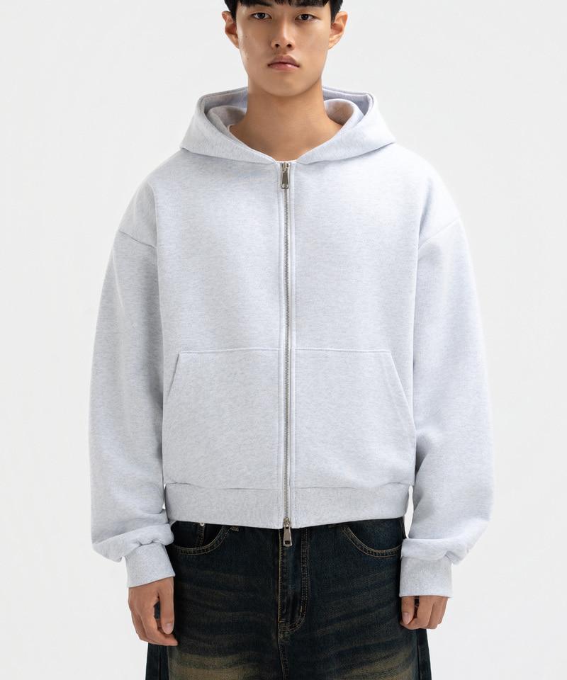 Underoff 2-Way Crop Fit Zip-Up Hooded Jumper Navy
