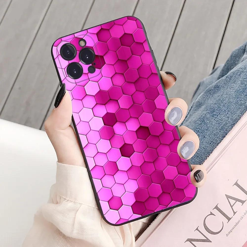 Iphone16Plus Mobile Phone Case, Luxury Geometry, Cool Mobile Phone Case, Painted Anti-Drop For Anti-Drop Hand