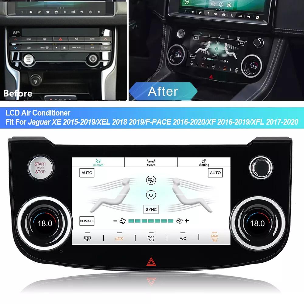 7" For 16-20 Jaguar XE XEL XF XFL F-PACE A/C LCD Air Conditioning Control Screen