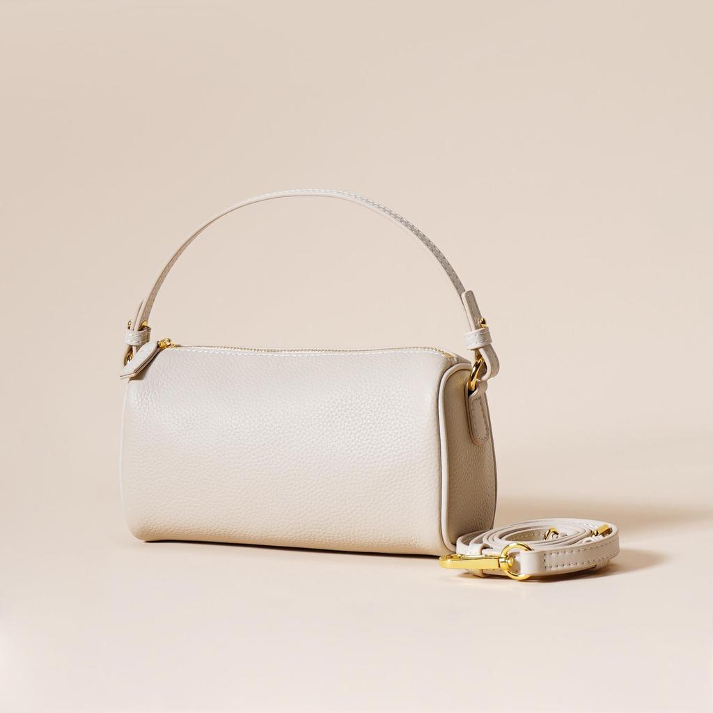 Bolso de Piel de Vaca de Capa Superior de Cuero Genuino de Gama Alta para Mujer, Bolso de Axila con Textura Minimalista, Bolso de Mano Diagonal de Nuevo Estilo a la Moda para Mujer