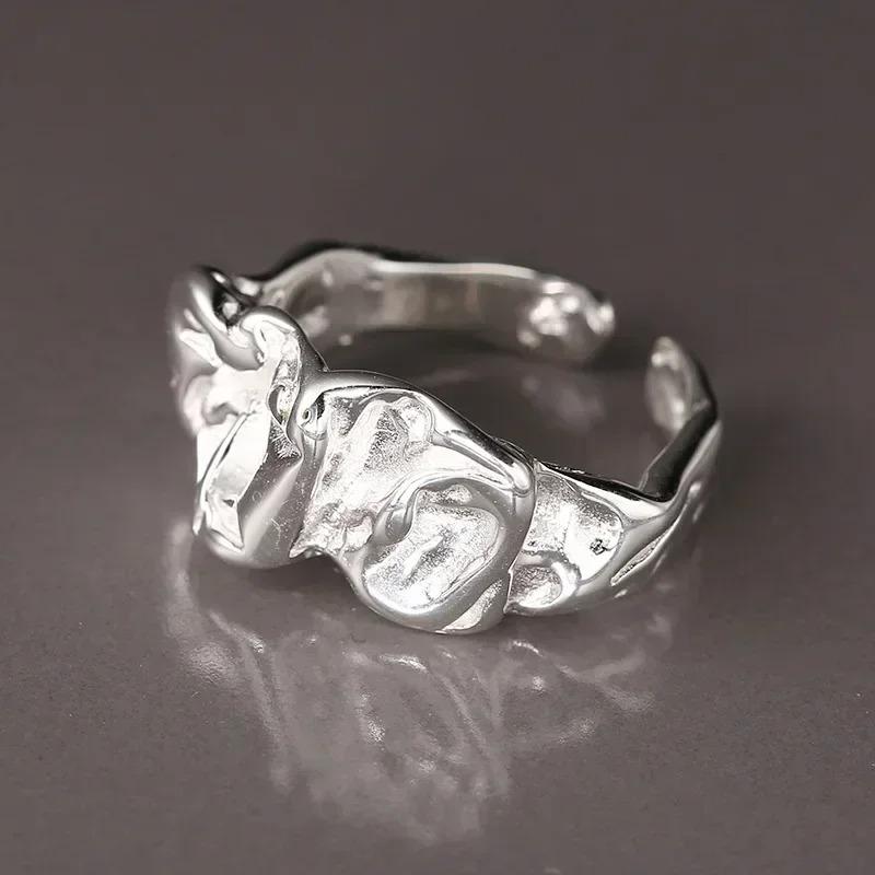 New Design Rings for Women Geometric Irregular Adjustable Opening Finger Ring Luxury Jewelry Gifts Party Accessories Ring