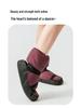 Cozy Velvet-Lined Strappy Ballet Practice Shoes