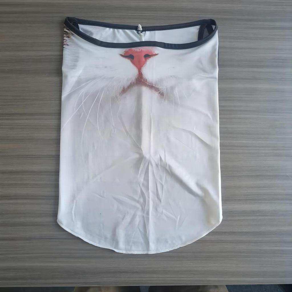 2026 New Summer Neck Protection Cycling Face Mask Integrated Sun Protection Mask 3d Three-dimensional Animal Cat Cycling Mask