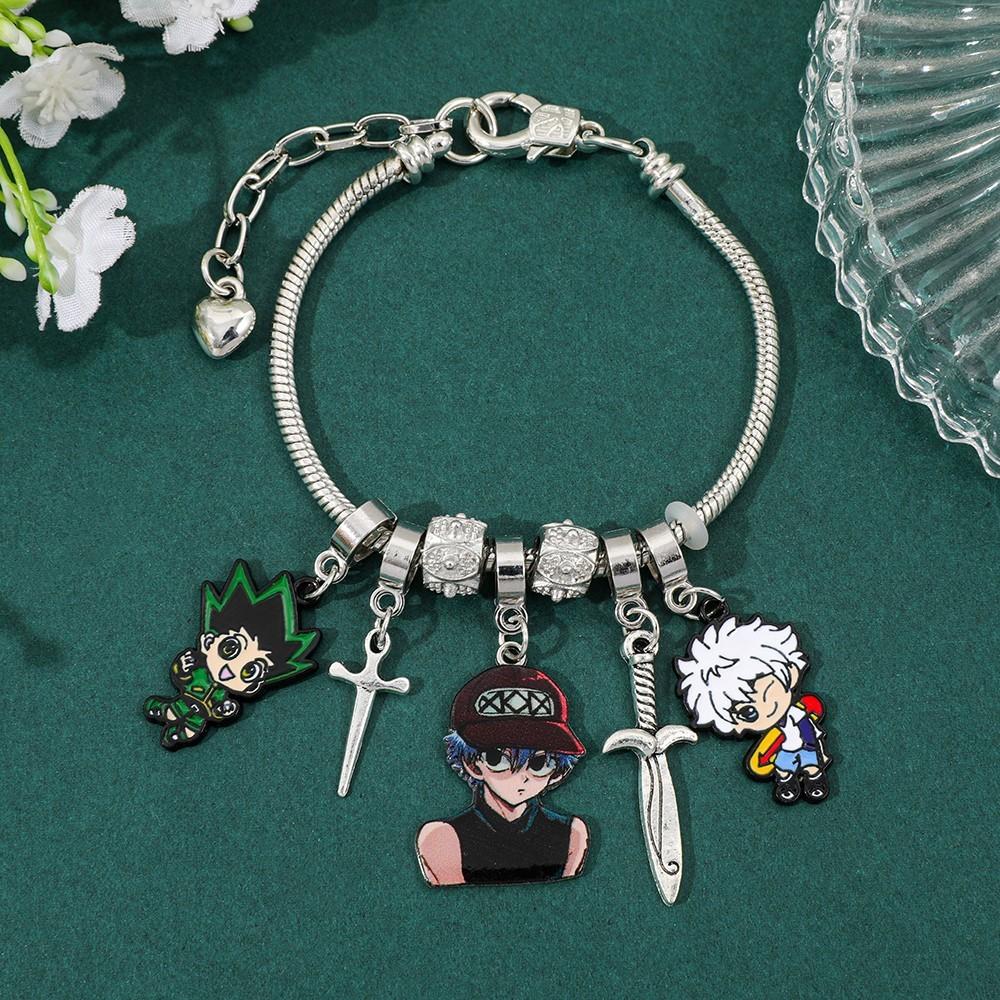 Hunterhunter Cartoon Charm-Armband mit Zinklegierung Schmuck für Männer und Frauen