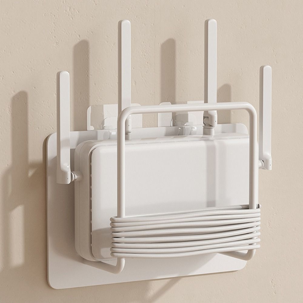 Wall Mount Holder Router Storage Rack Modem Style Router Storage Box Cable Management Box  Dorm