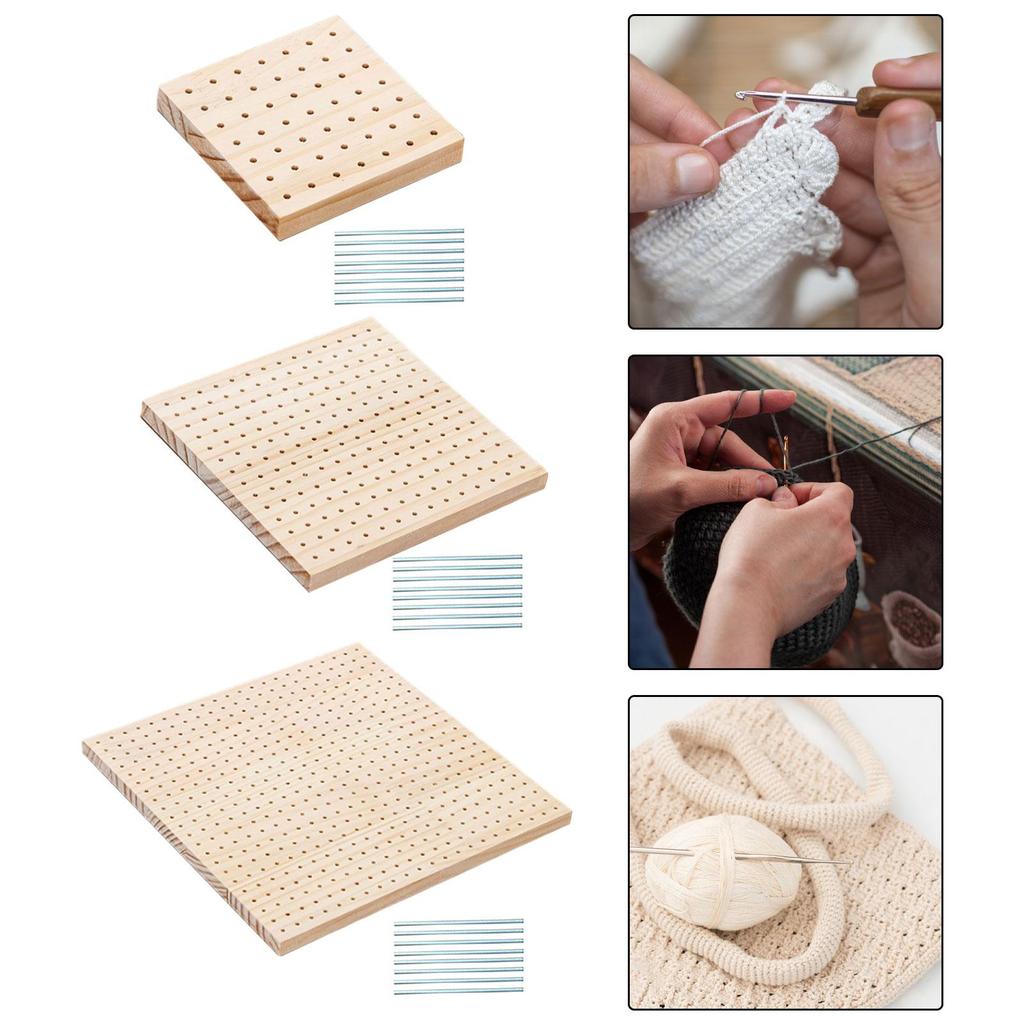 Blocking Board, Wooden Craft Crochet Knitting Board. Practical Tool for