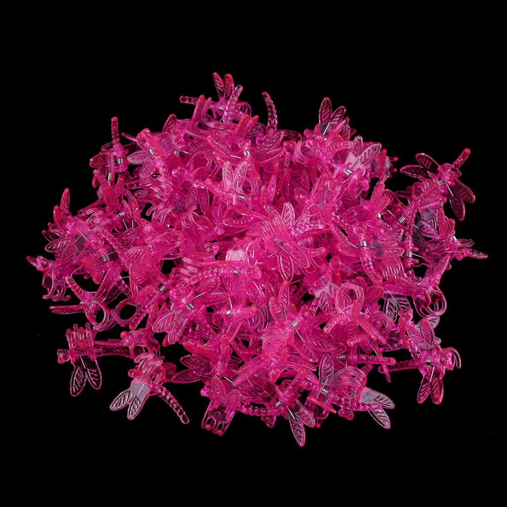 100Pcs Garden Tools Stem Clips Grow Upright Orchid Plastic Mini Stalks Flower