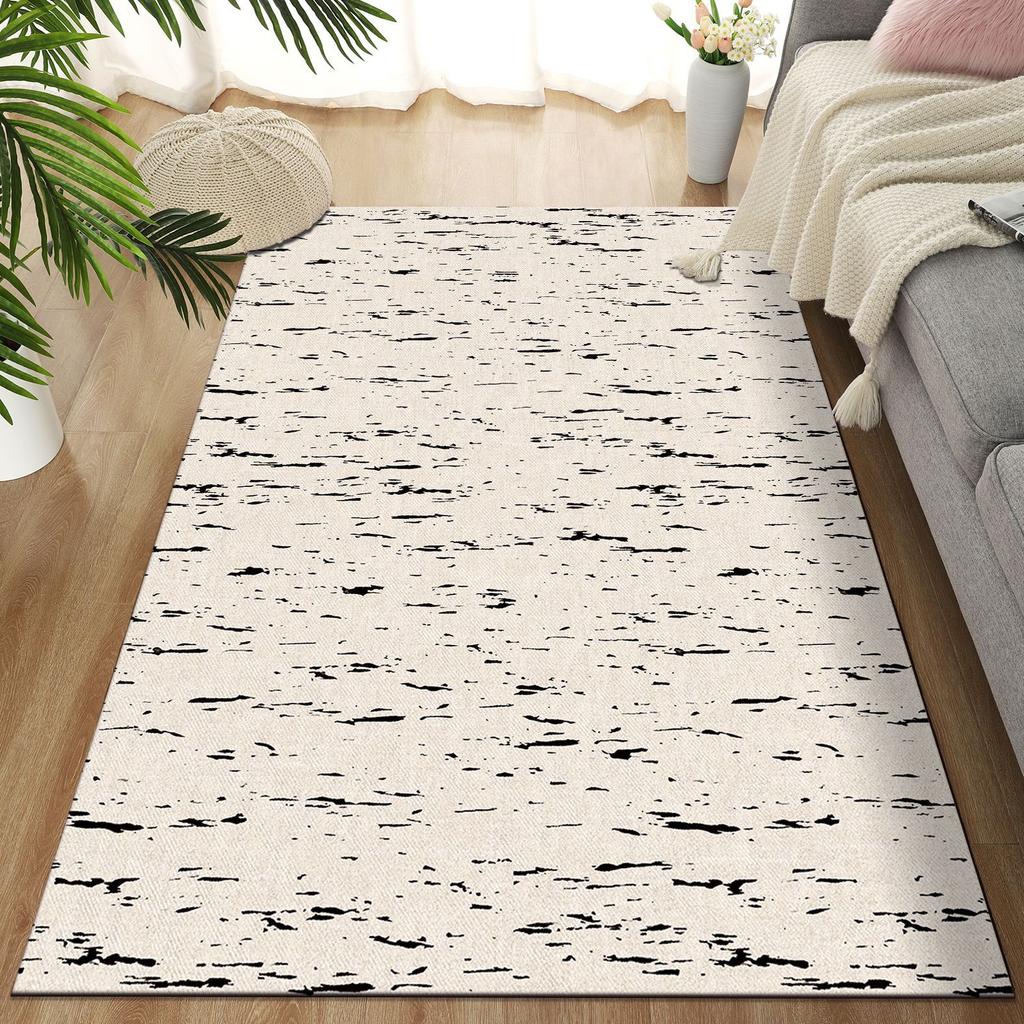 Wohnzimmerteppich Schmutzabweisend und Pflegeleicht Bodenmatte Schlafzimmer Bettvorleger