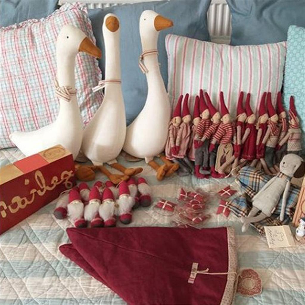 Giocattolo oca Bianca Cartone animato Bambola oca Cotone PP Riempito Burattino Giocattolo per bambini Regalo Accessori per la casa