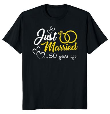 T-shirt unisexe pour 50e anniversaire de mariage