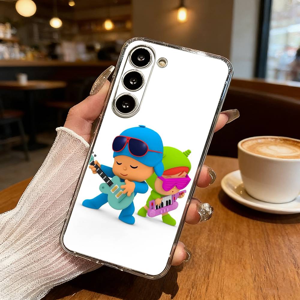 CUTE P-Pocoy-o Phone Case For Samsung S25,S24,S21,S22,S23,S30,Ultra,S20,Plus,Fe,Lite Transparent Cover