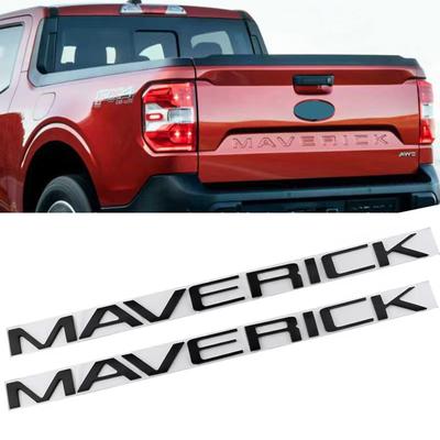Auto 3D ABS Heckklappe Hinten Stamm Körper Abzeichen Emblem Aufkleber Aufkleber Typenschild Für Ford Maverick 2022 2023 Buchstaben