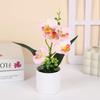 Multicolor Simulation Bonsai Accessories Faux Phalaenopsis Potted  Home Office Decoration