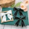 Rhinestone Bow Patch Ribbon Cloth Applique Clothes Accessory Cloth Patch  Women